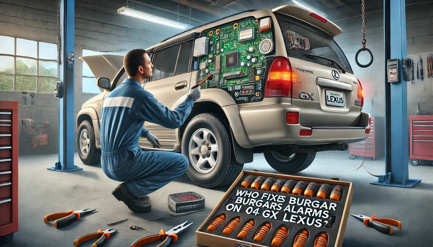 who fixes burglar alarm on 04 gx lexus