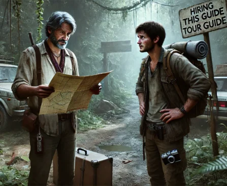 the traveler hired the wrong tour guide